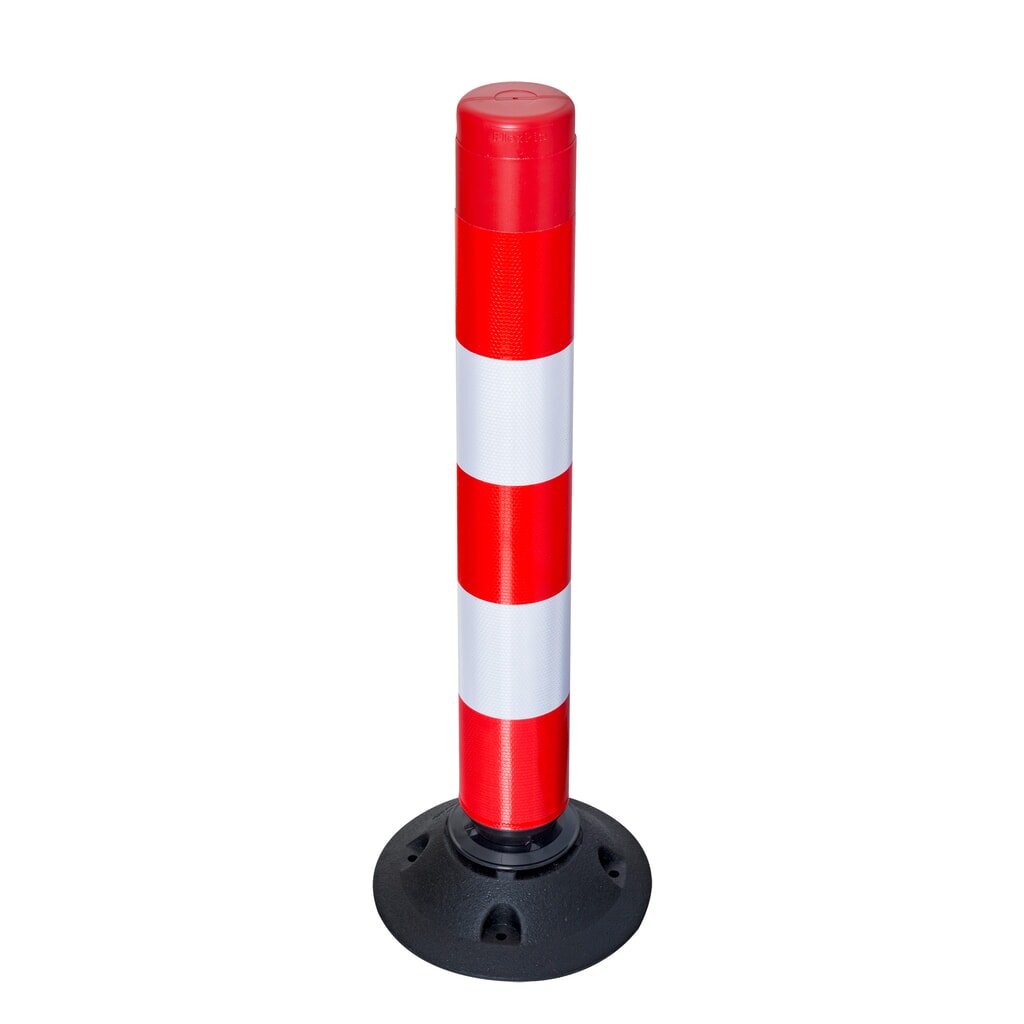Zdjęcie produktu nr 1: Słupek prowadzący FlexPin, czerwono-biały, wysokość 760 mm