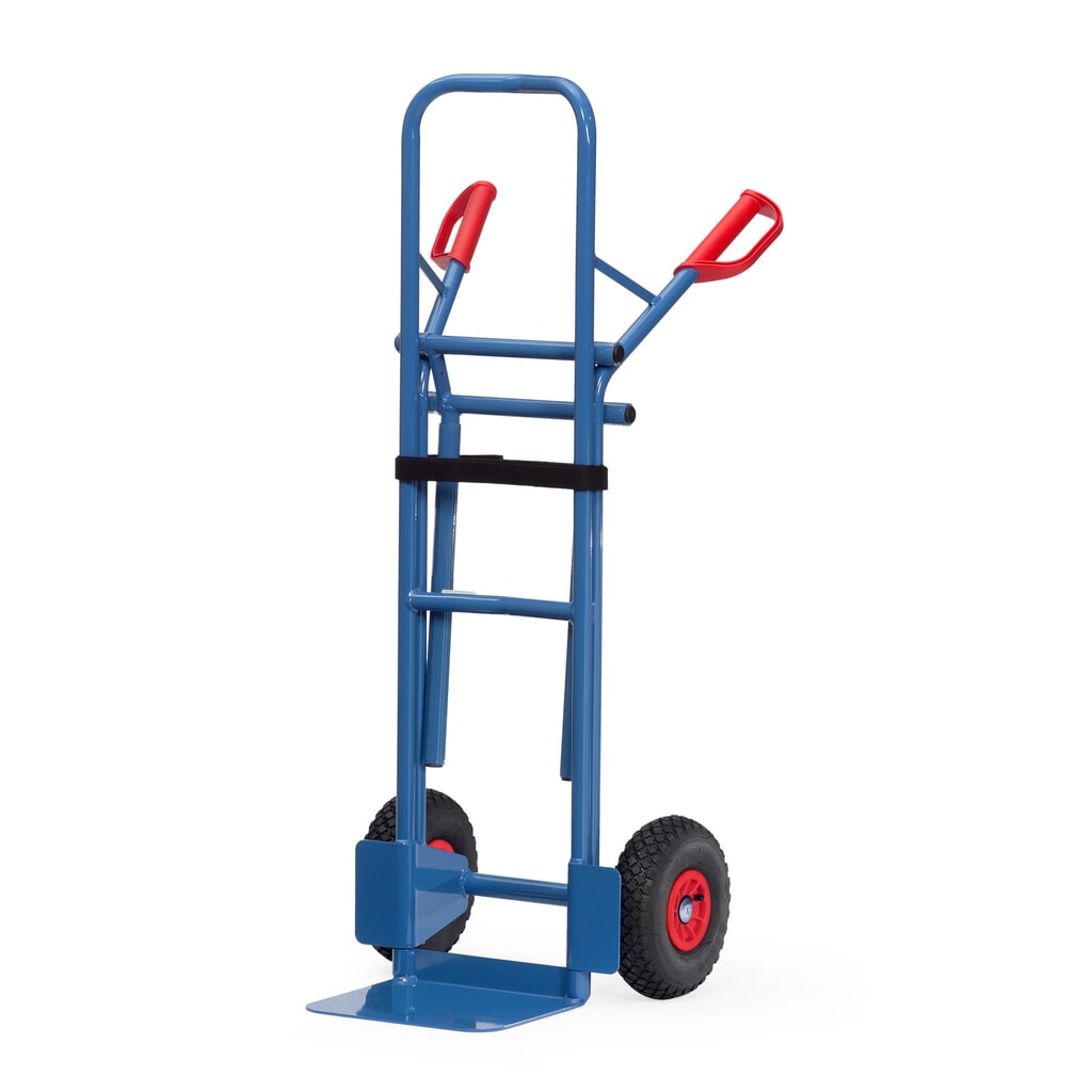 Zdjęcie produktu nr 3: Wózek do krzeseł fetra® ze stali, udźwig 300 kg, szufla szer. x gł. 320 x 250 mm, ogumienie z pełnej gumy
