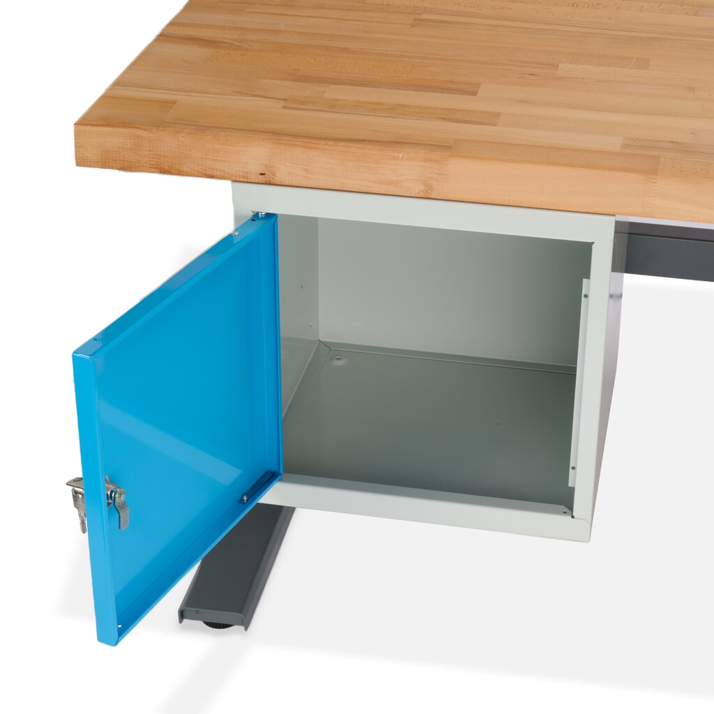 Ława warsztatowa Steinbock® e-Adjust z funkcją elektrycznej regulacji wysokości, wyposażona w dolny kontener, wys. x szer. x gł. 700–1170 x 2000 x 750 mm, udźwig 350 kg Zdjęcie produktu nr 11: Ława warsztatowa Steinbock® e-Adjust z funkcją elektrycznej regulacji wysokości, wyposażona w dolny kontener, wys. x szer. x gł. 700–1170 x 2000 x 750 mm, udźwig 350 kg