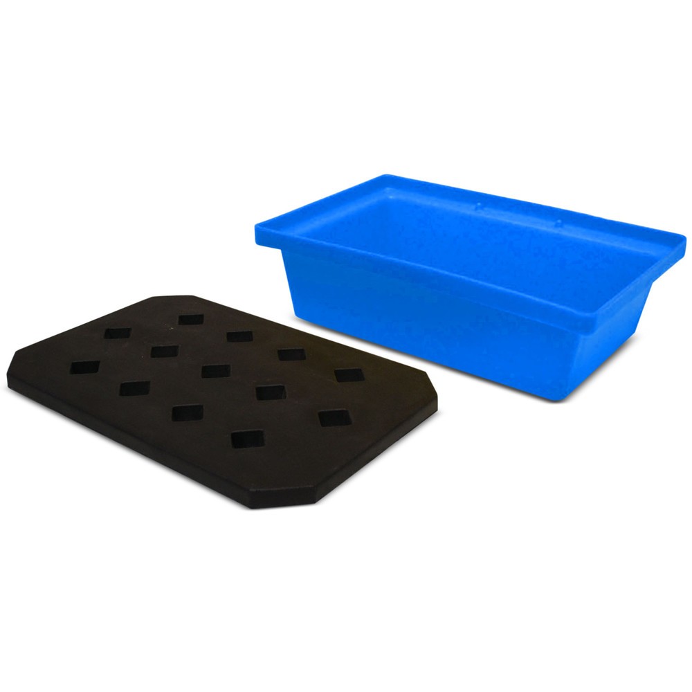 Zdjęcie produktu nr 1: Steinbock® Wanna do małych pojemników, z PE, wraz z kratą PE, pojemność 22 l