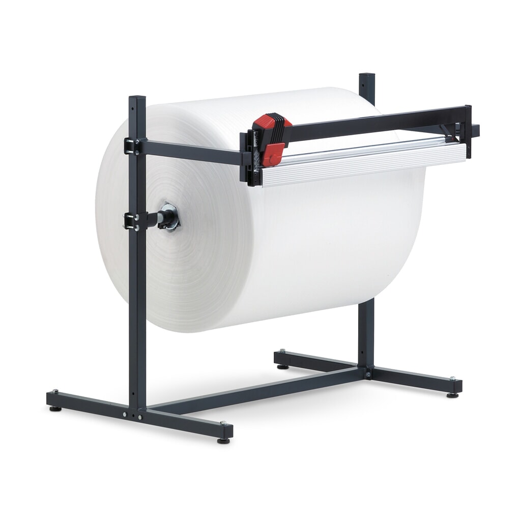 Rocholz stojak do cięcia, do kompaktowych rolek, maks. ciężar rolki 100 kg, szerokość cięcia 750 mm Zdjęcie produktu nr 1: Rocholz stojak do cięcia, do kompaktowych rolek, maks. ciężar rolki 100 kg, szerokość cięcia 750 mm