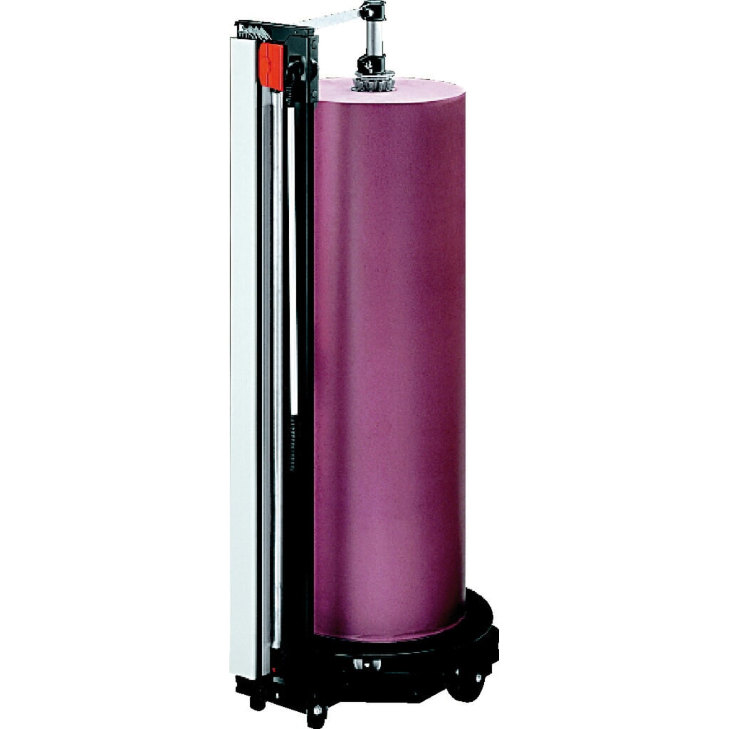 Rocholz pionowy stojak do cięcia, do ciężkich rolek, maks. ciężar rolki 200 kg, maks. średnica rolki 450 mm, szerokość cięcia 1000 mm Zdjęcie produktu nr 3: Rocholz pionowy stojak do cięcia, do ciężkich rolek, maks. ciężar rolki 200 kg, maks. średnica rolki 450 mm, szerokość cięcia 1000 mm