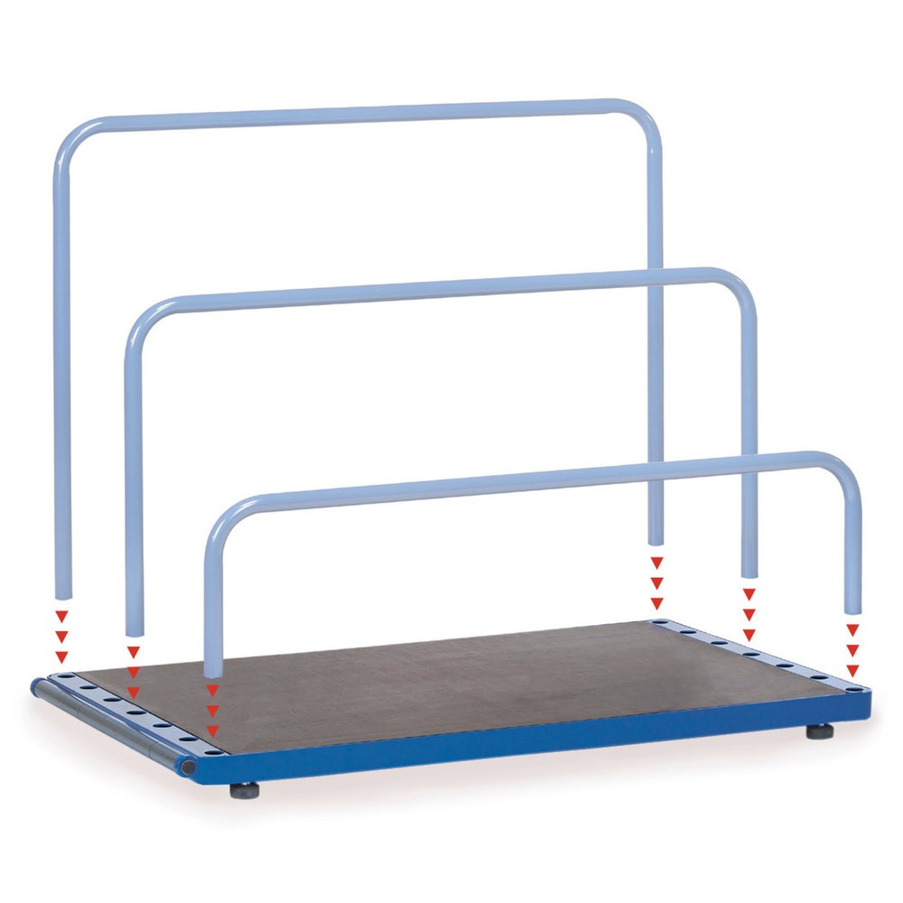Zdjęcie produktu nr 2: Stojak do płyt fetra®, bez kabłąka, udźwig 1 200 kg, powierzchnia ładunkowa szer. x gł. 1 200 x 800 mm