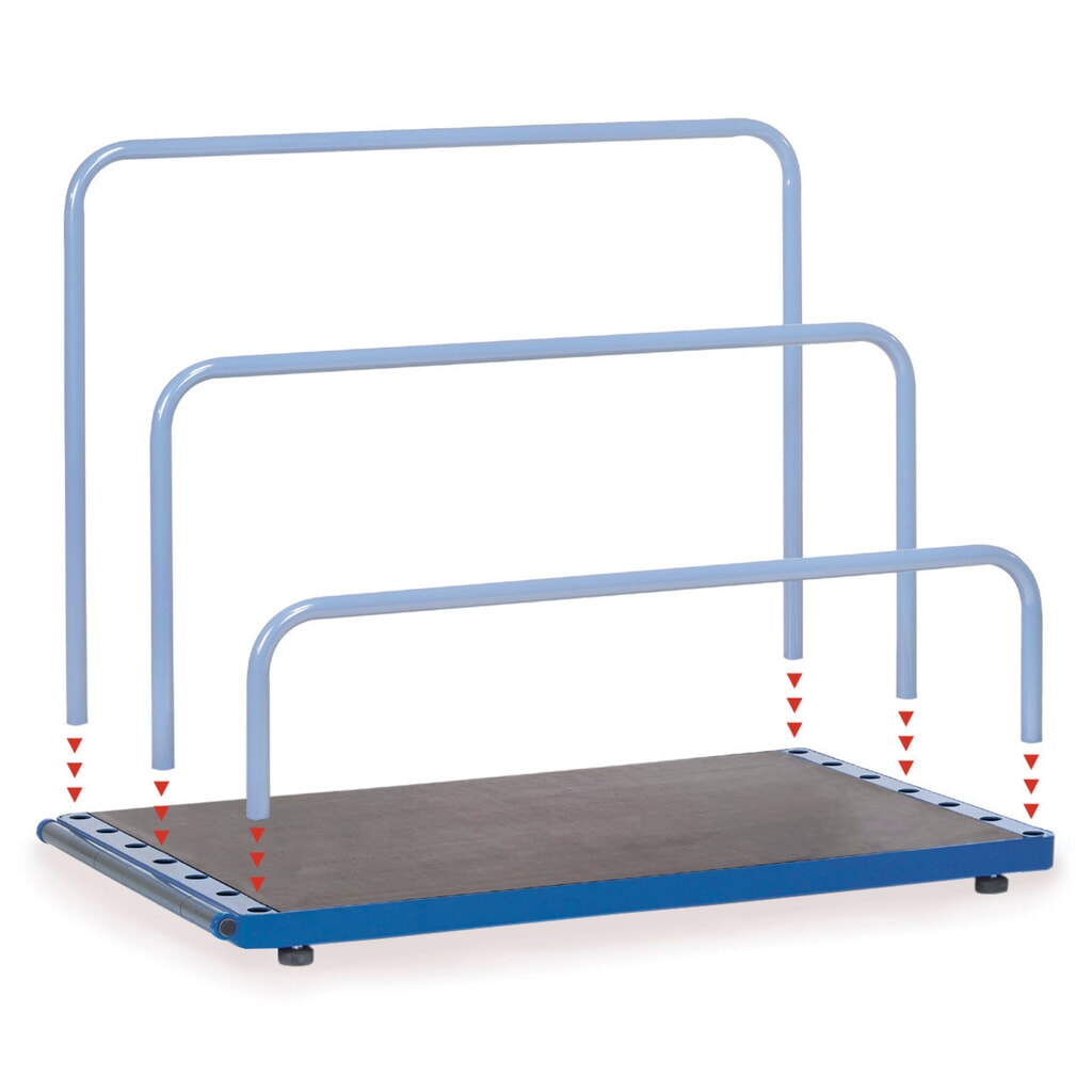 Zdjęcie produktu nr 3: Stojak do płyt fetra®, bez kabłąka, udźwig 1200 kg, powierzchnia ładunkowa szer. x gł. 1600 x 800 mm