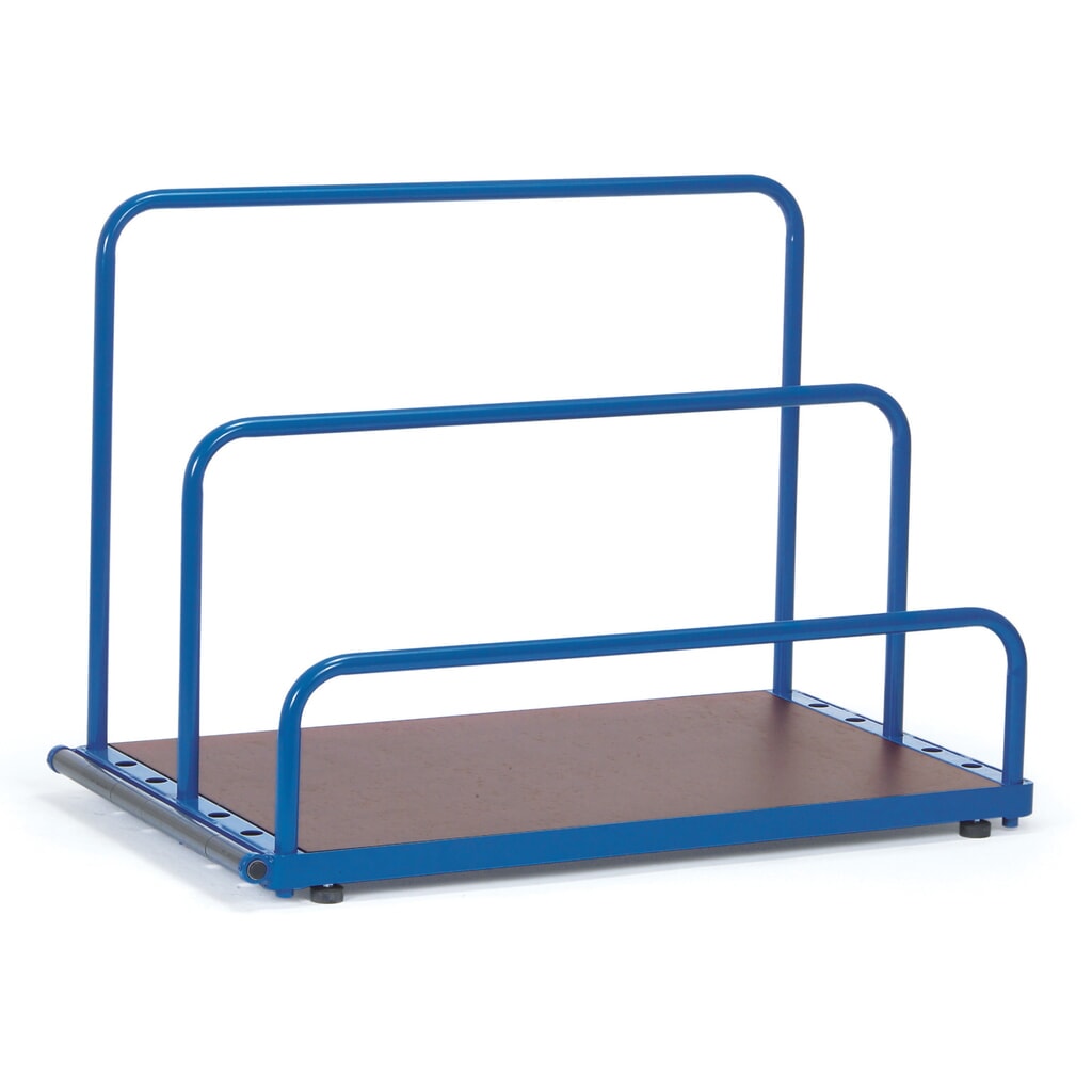 Zdjęcie produktu: Stojak do płyt fetra®, bez kabłąka, udźwig 1 200 kg, powierzchnia ładunkowa szer. x gł. 1 200 x 800 mm