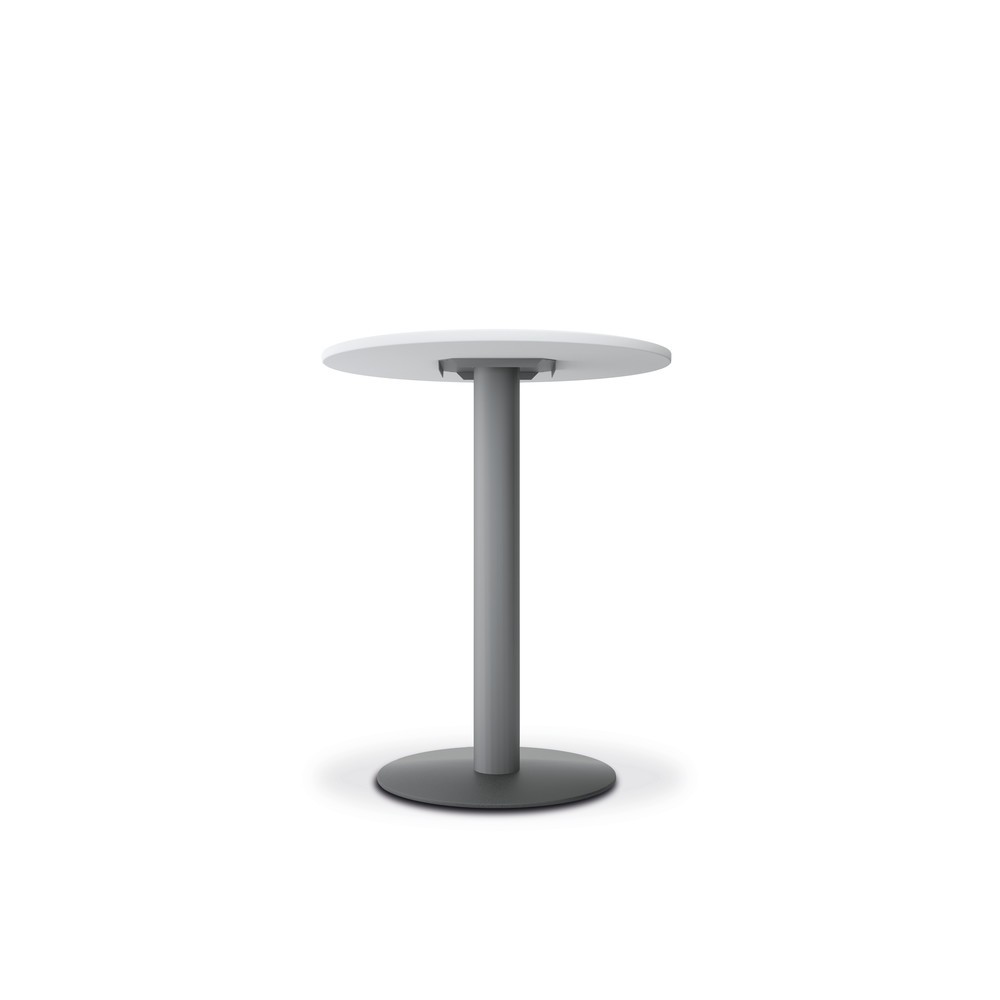 Zdjęcie produktu nr 2: Stół kolumnowy z podstawą talerzową, Ø x wys. 900 x 1100 mm, kolor biały