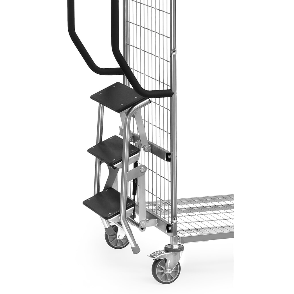 Stopnie do wózka do kompletacji fetra®, szerokość 510 mm Zdjęcie produktu nr 3: Stopnie do wózka do kompletacji fetra®, szerokość 510 mm