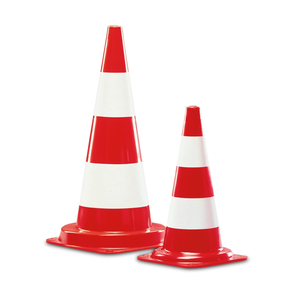 Zdjęcie produktu: Stożki drogowe PCW, wysokość 350mm