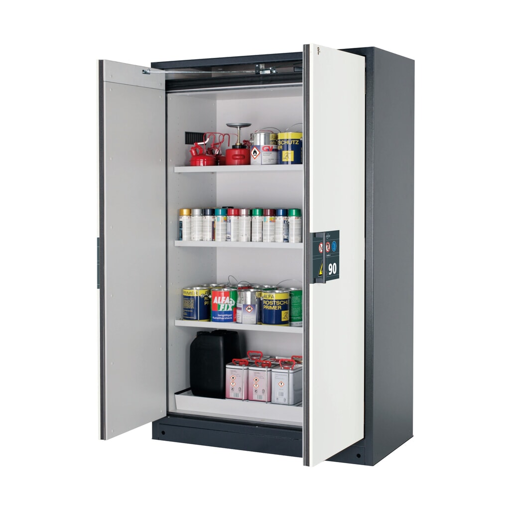 Szafa przeciwpożarowa asecos® Q-PEGASUS/Typ 90, 3 x półka, wys. x szer. x gł. 1953 x 1193 x 615 mm, kolor biały alpejski Zdjęcie produktu: Szafa przeciwpożarowa asecos® Q-PEGASUS/Typ 90, 3 x półka, wys. x szer. x gł. 1953 x 1193 x 615 mm, kolor biały alpejski