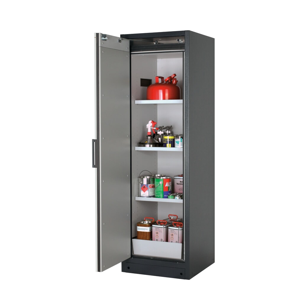 Szafa przeciwpożarowa asecos® Q-PEGASUS/Typ 90, 3 x półka, wys. x szer. x gł. 1953 x 599 x 615 mm, kolor jasnoszary Zdjęcie produktu nr 1: Szafa przeciwpożarowa asecos® Q-PEGASUS/Typ 90, 3 x półka, wys. x szer. x gł. 1953 x 599 x 615 mm, kolor jasnoszary