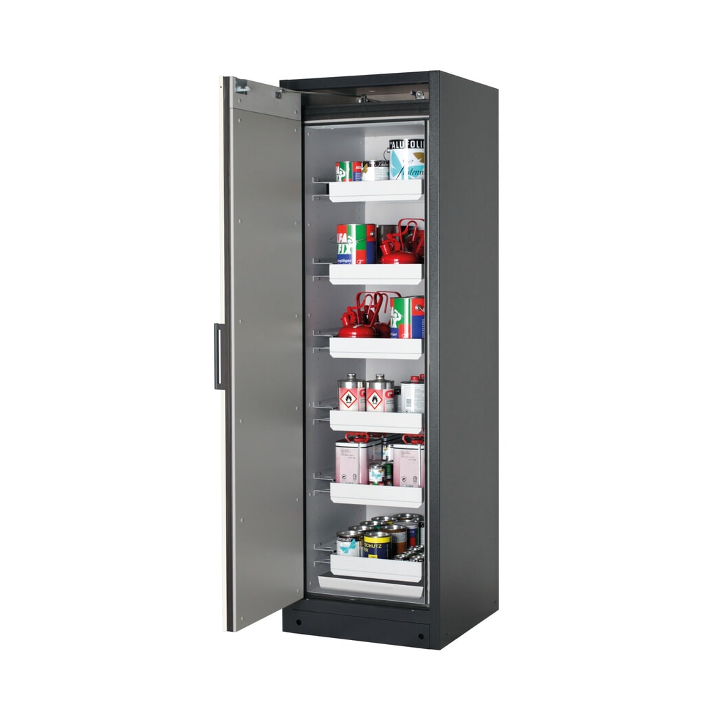 Szafa przeciwpożarowa asecos® Q-PEGASUS/Typ 90, 6 x wanna wyjmowana, wys. x szer. x gł. 1953 x 599 x 615 mm, kolor biały alpejski Zdjęcie produktu: Szafa przeciwpożarowa asecos® Q-PEGASUS/Typ 90, 6 x wanna wyjmowana, wys. x szer. x gł. 1953 x 599 x 615 mm, kolor biały alpejski