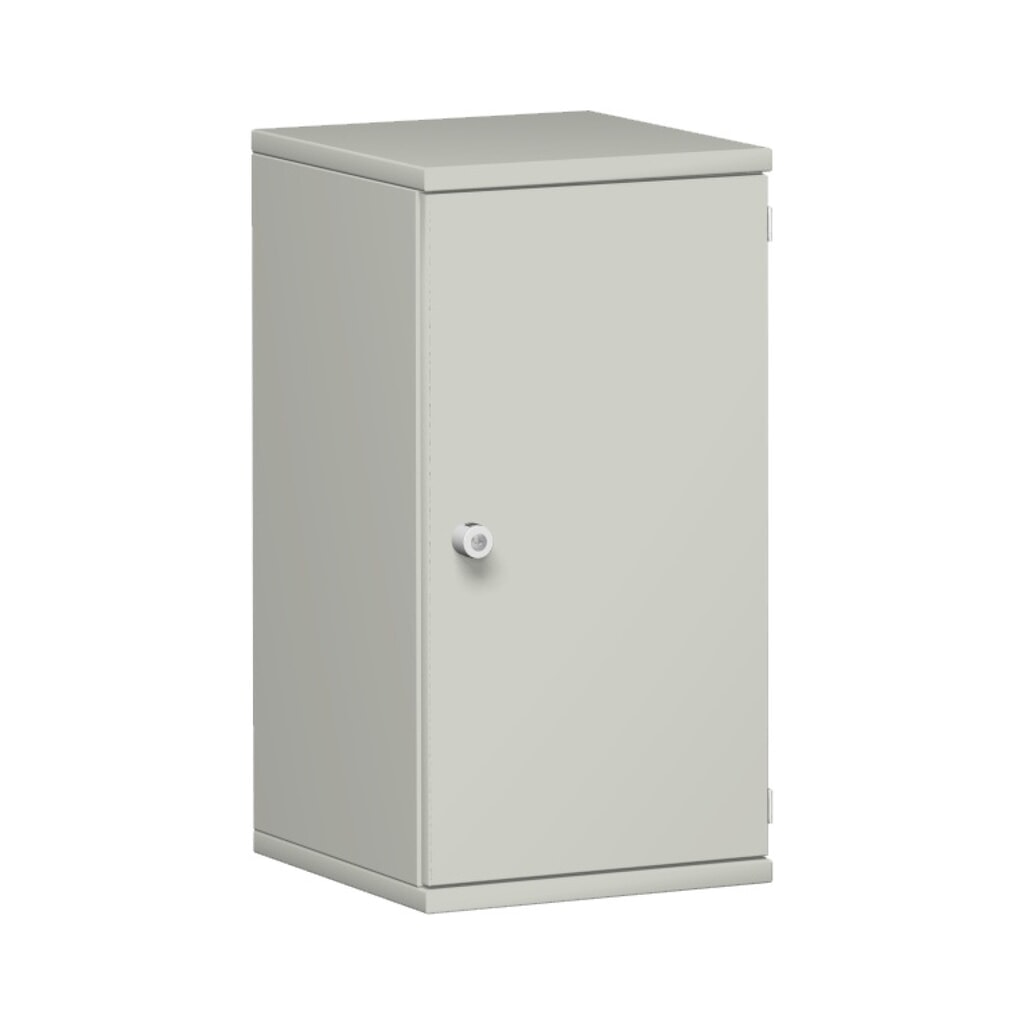 Szafa biurowa Profi, 2 poziomy, szerokość 400 mm, drzwi prawe, jasnoszara Zdjęcie produktu: Szafa biurowa Profi, 2 poziomy, szerokość 400 mm, drzwi prawe, jasnoszara