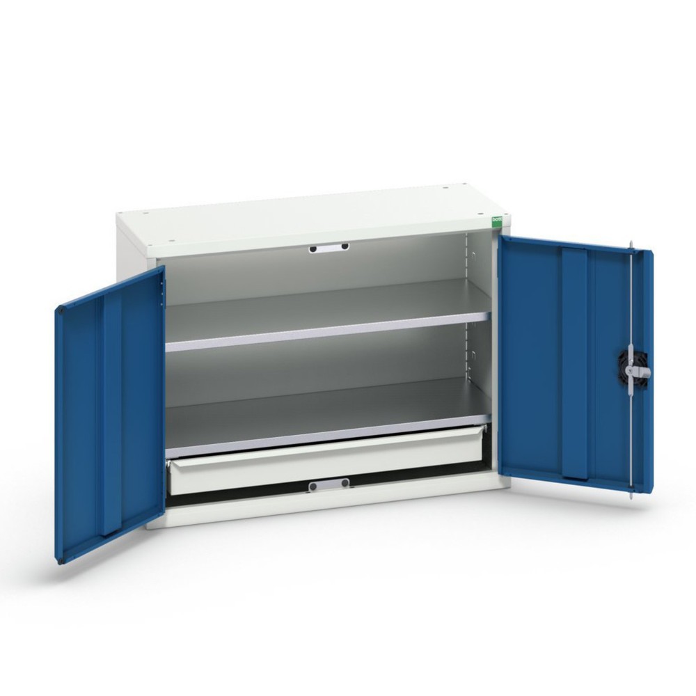 Obraz produktu: Szafa bott verso Economy, z 2 półkami oraz 1 szufladą, szer. x gł. x wys.: 800 x 350 x 600 mm