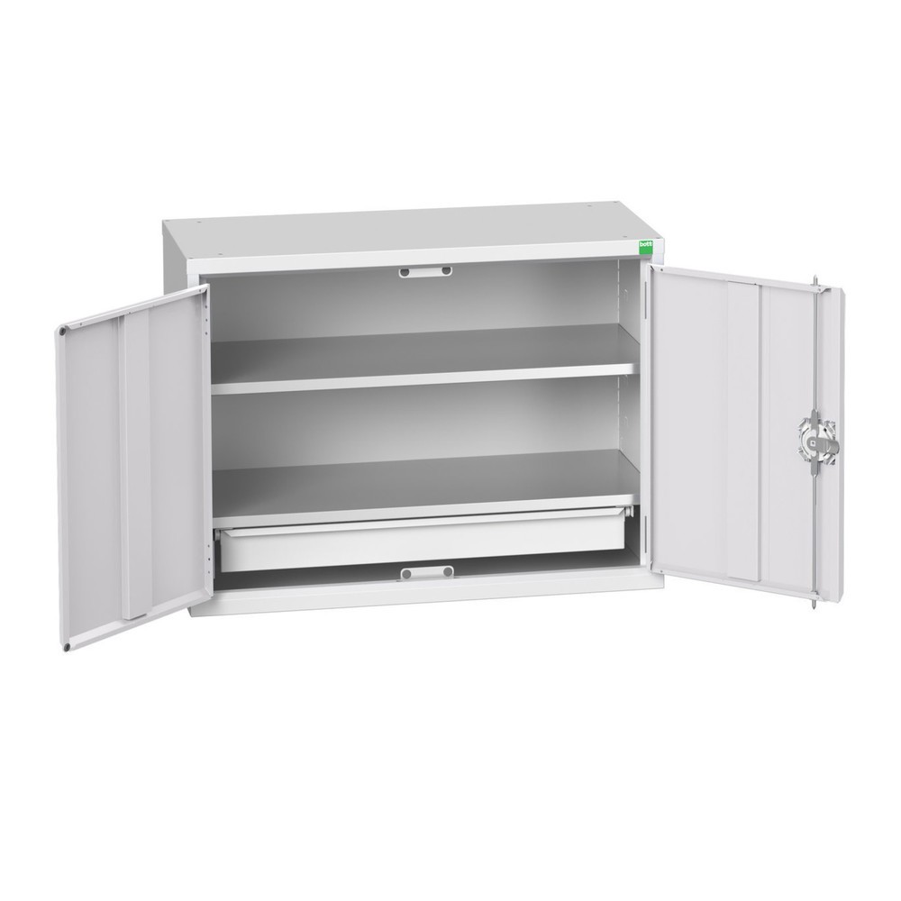 Obraz produktu: Szafa bott verso Economy, z 2 półkami oraz 1 szufladą, szer. x gł. x wys.: 800 x 350 x 600 mm