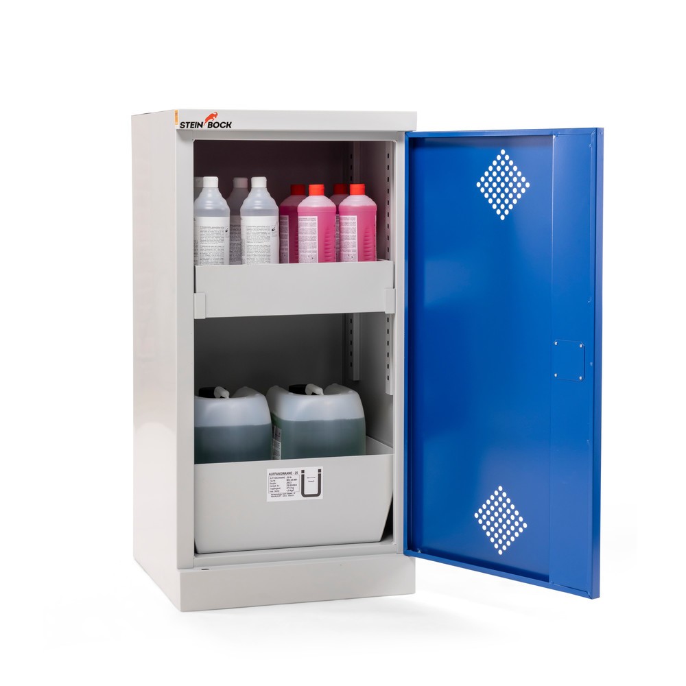 Zdjęcie produktu nr 4: Szafa na substancje chemiczne i trucizny Steinbock®, 2 wanny, wys. x szer. x gł. 1000 x 500 x 500 mm