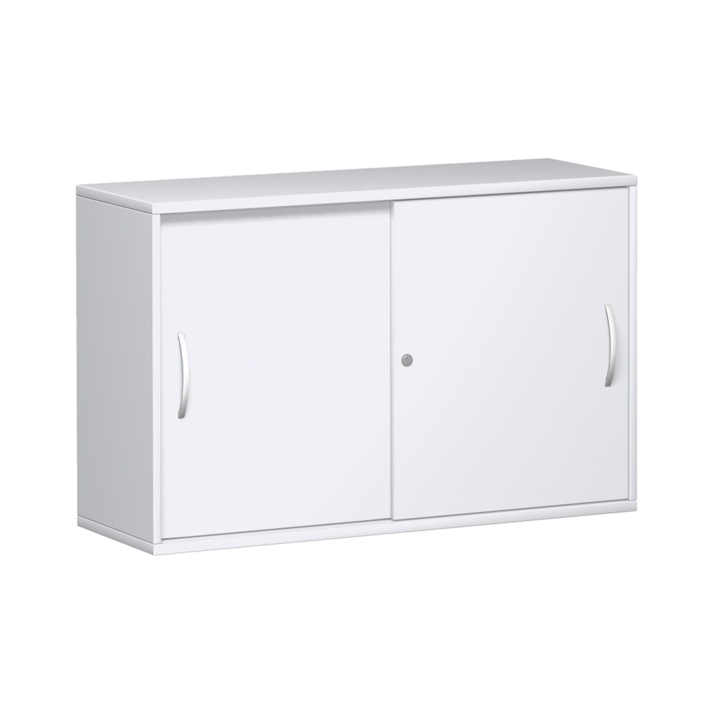 Szafa z drzwiami przesuwnymi Profi, 2 poziomy, szerokość 1200 mm, kolor biały Zdjęcie produktu: Szafa z drzwiami przesuwnymi Profi, 2 poziomy, szerokość 1200 mm, kolor biały