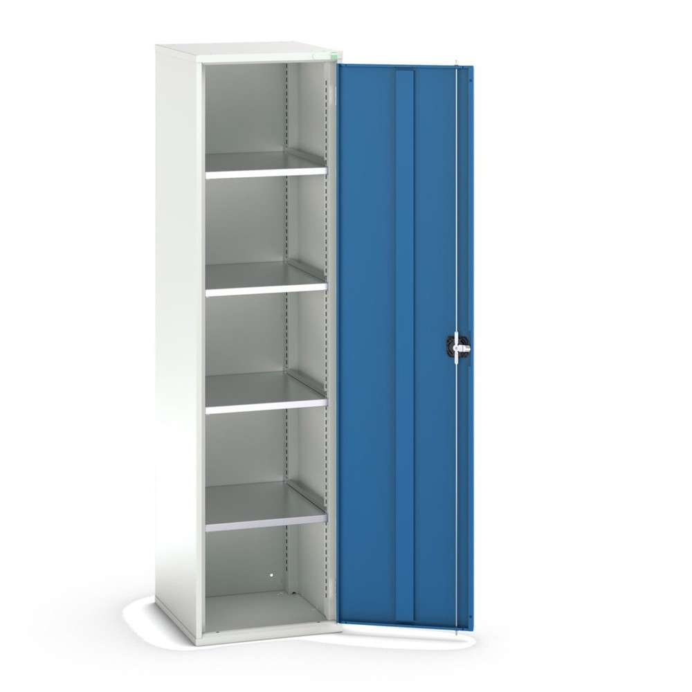 Zdjęcie produktu nr 1: Szafa z drzwiami skrzydłowymi bott verso, z 4 półkami, szer. x gł. x wys.: 525 x 550 x 2000 mm