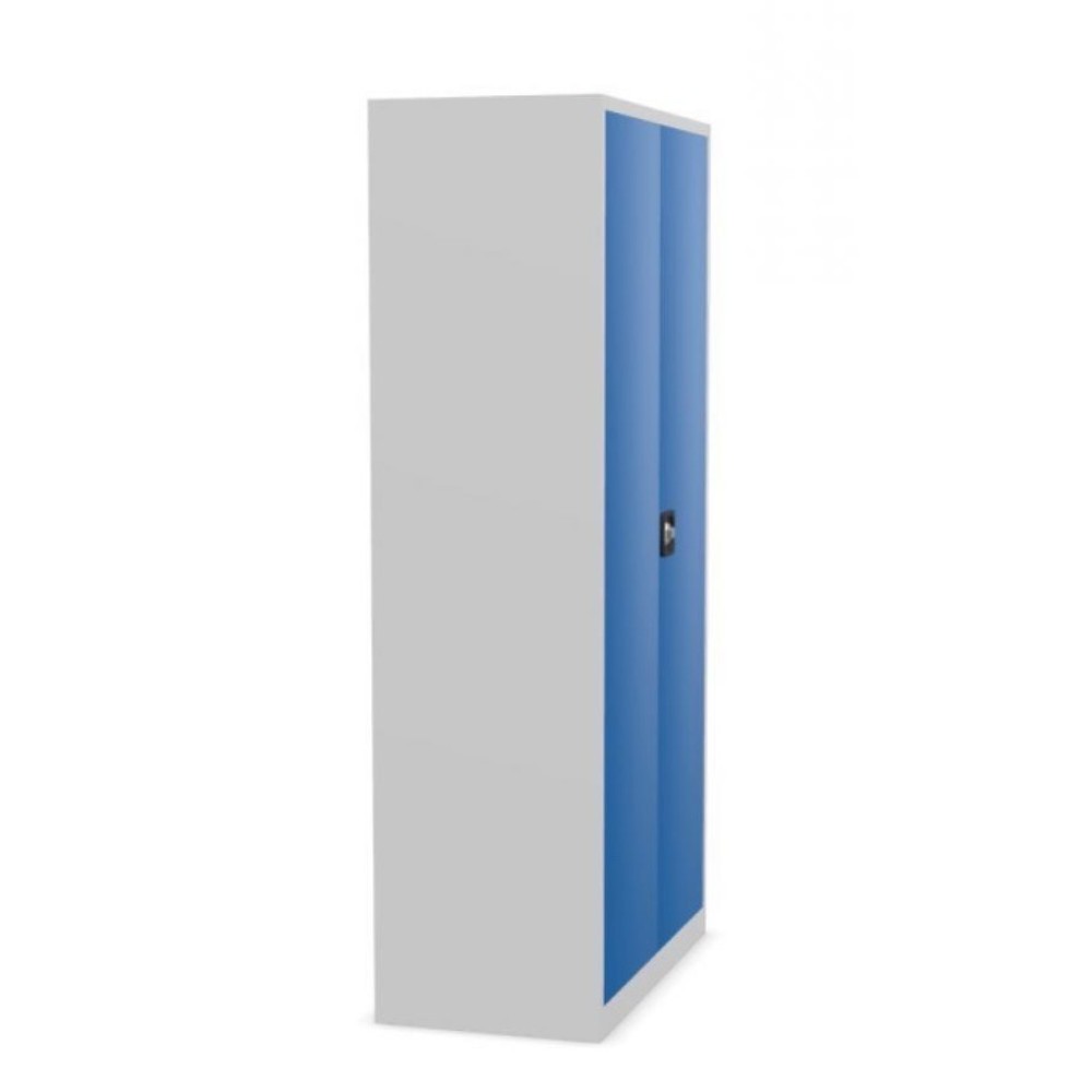 Zdjęcie produktu nr 4: Szafa z drzwiami skrzydłowymi HEMMDAL HF-ST, 5 poziomów, wys. x szer. x gł. 1950 x 920 x 420 mm, półki ocynkowane, kolor jasnoszary/niebieski gencjanowy