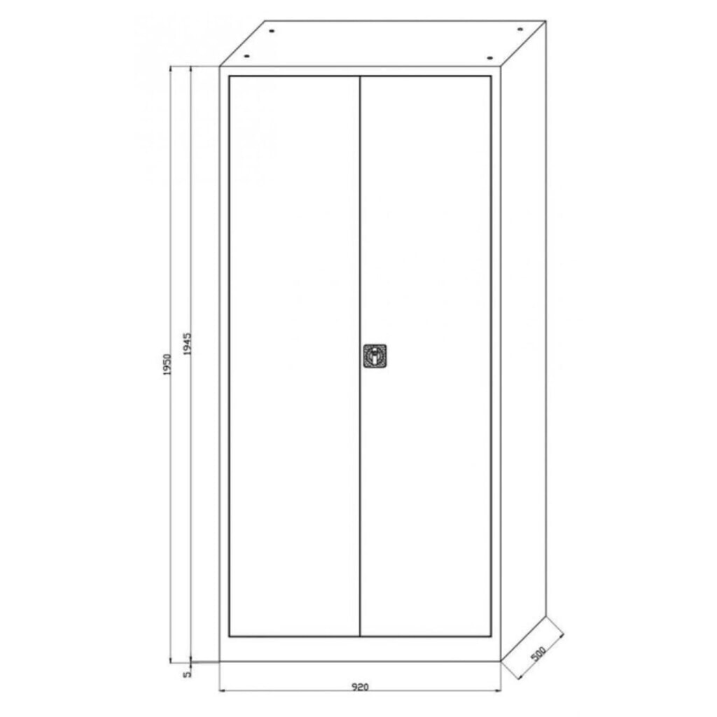 Szafa stalowa HEMMDAL HS-XBT, 5 poziomów, wys. x szer. x gł. 1950 x 1200 x 500 mm, półki powlekane proszkowo, kolor jasnoszary Zdjęcie produktu nr 2: Szafa stalowa HEMMDAL HS-XBT, 5 poziomów, wys. x szer. x gł. 1950 x 1200 x 500 mm, półki powlekane proszkowo, kolor jasnoszary