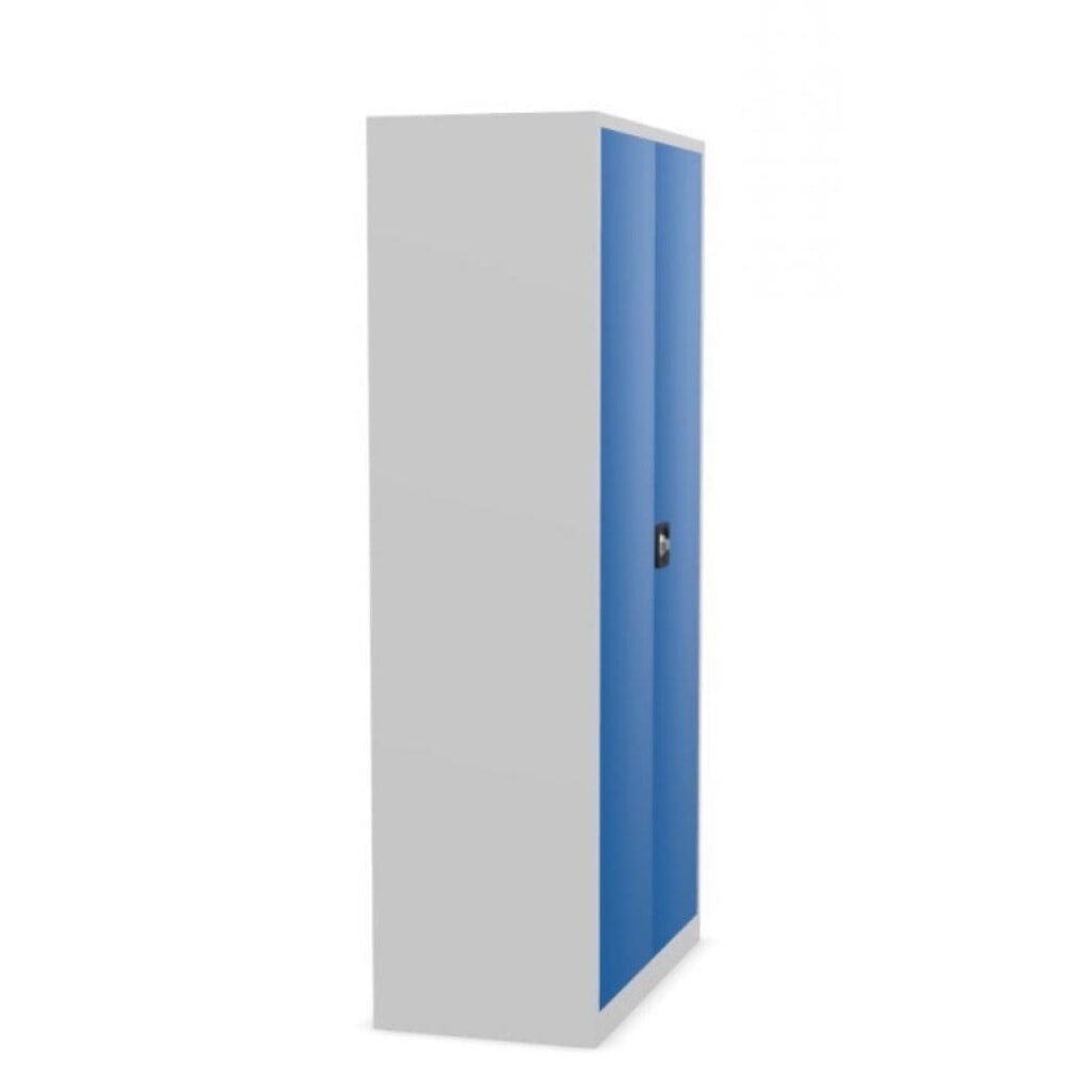 Szafa z drzwiami skrzydłowymi HEMMDAL HF-ST, 5 poziomów, wys. x szer. x gł. 1950 x 1200 x 420 mm, półki powlekane proszkowo, kolor jasnoszary/niebieski gencjanowy Zdjęcie produktu nr 4: Szafa z drzwiami skrzydłowymi HEMMDAL HF-ST, 5 poziomów, wys. x szer. x gł. 1950 x 1200 x 420 mm, półki powlekane proszkowo, kolor jasnoszary/niebieski gencjanowy