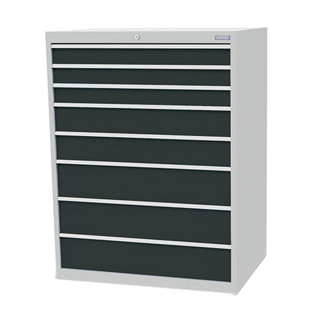 Zdjęcie produktu nr 1: Szafa z szufladami Bedrunka+Hirth R 36-24, wys. x szer. x gł. 1319 x 1005 x 736 mm, kolor jasnoszary, kolor antracytowoszary, 8 x szuflada 3 x 100 + 2 x 150 + 3 x 200 mm