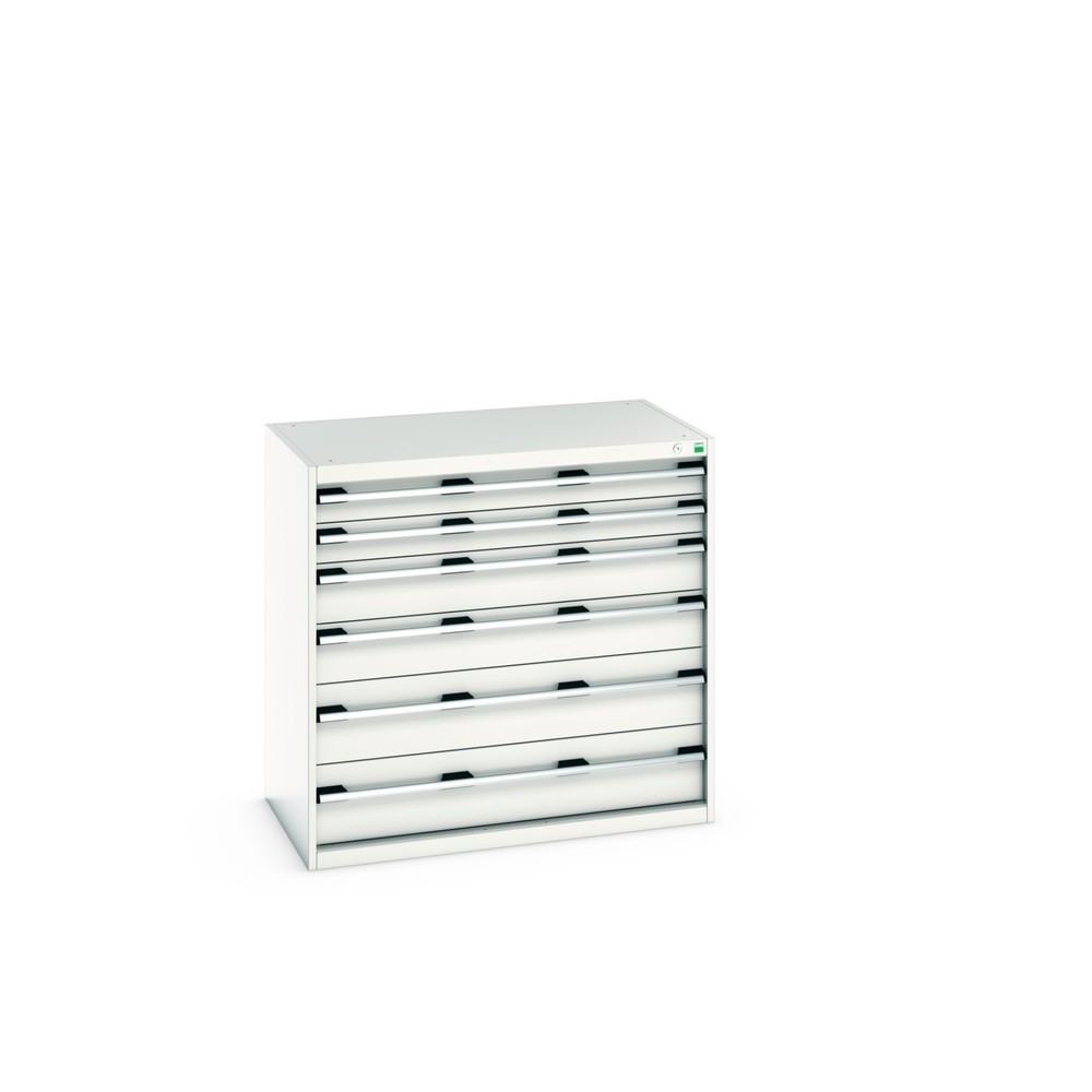 Obraz produktu: Szafa z szufladami bott cubio, szuflady 2 x 100 + 2 x 150 + 2 x 200 mm, udźwig 200 kg, szerokość 1050 mm, jasnoszary