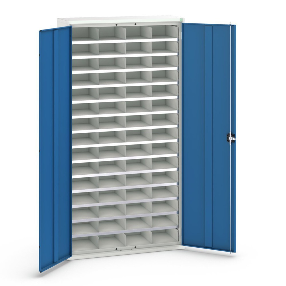 Zdjęcie produktu nr 1: Szafa ze schowkami bott verso, z 60 przegródkami, szer. x gł. x wys.: 1 050 x 350 x 2000 mm