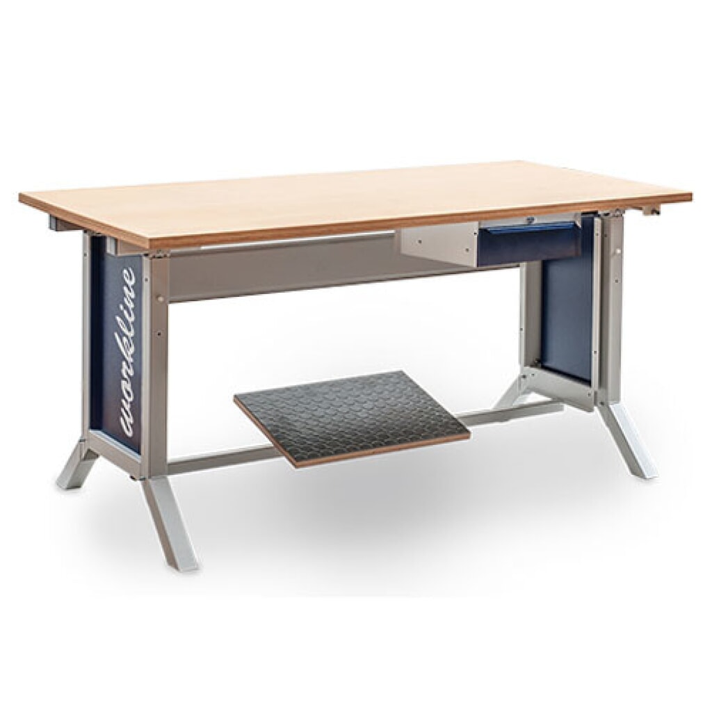 Szafka dolna Bedrunka+Hirth z 1 szufladą do stanowiska pracy (stół), wys. x szer. x gł. 140 x 370 x 400 mm, niebieski gencjanowy Zdjęcie produktu nr 2: Szafka dolna Bedrunka+Hirth z 1 szufladą do stanowiska pracy (stół), wys. x szer. x gł. 140 x 370 x 400 mm, niebieski gencjanowy