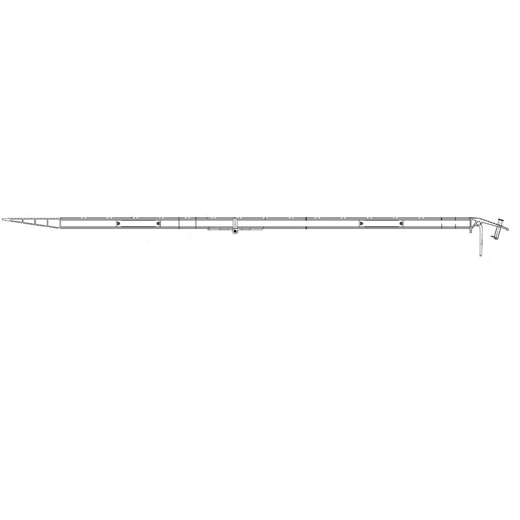 Zdjęcie produktu nr 7: Szyny przeładunkowe, składane, nośność 1 020 kg/para, szer. x dł. 400 x 2 045 mm