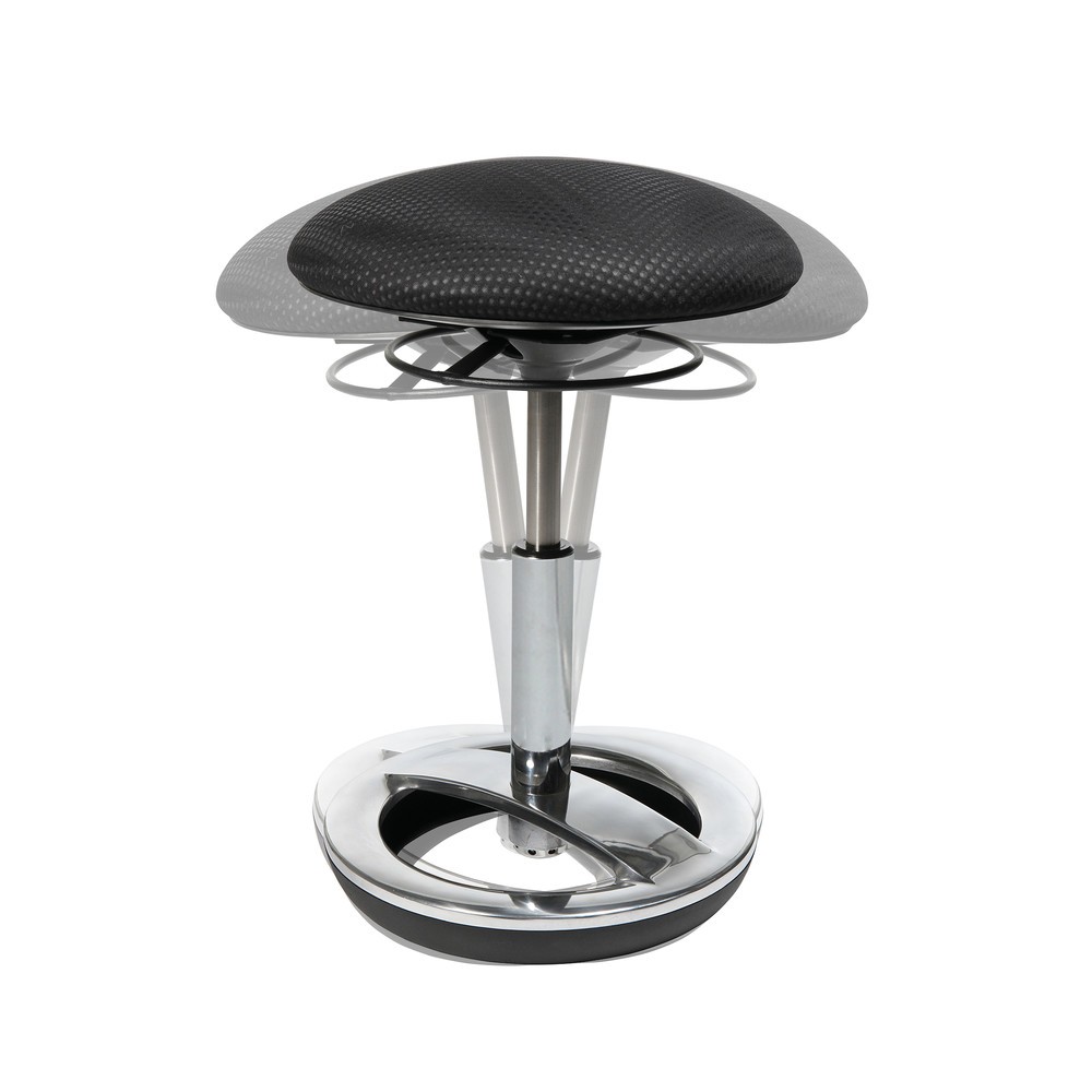Zdjęcie produktu nr 2: Taboret biurowy Sitness®, wysokość siedziska, 49-70 cm, czarny
