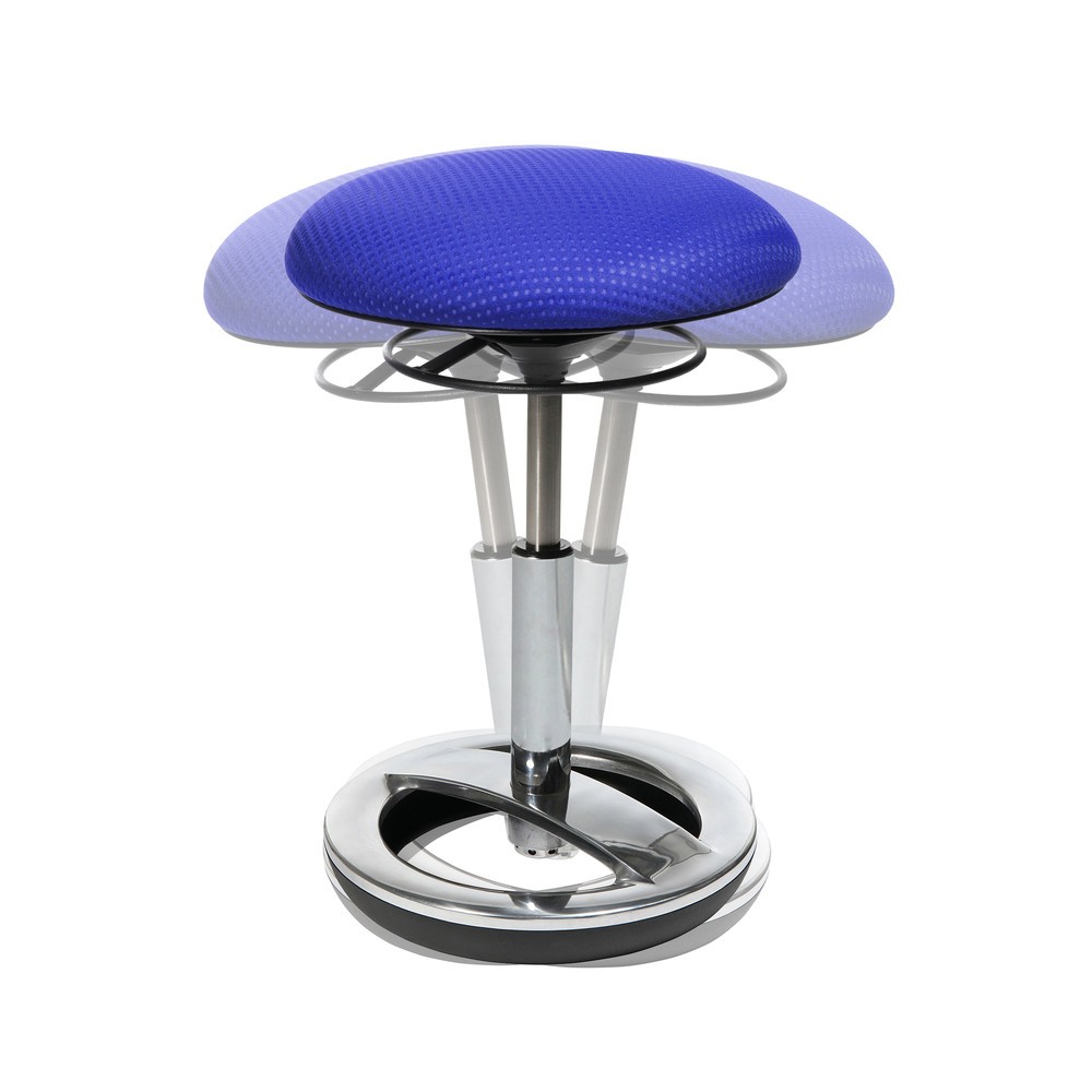 Zdjęcie produktu nr 2: Taboret biurowy Sitness®, wysokość siedziska, 44-57 cm, niebieski
