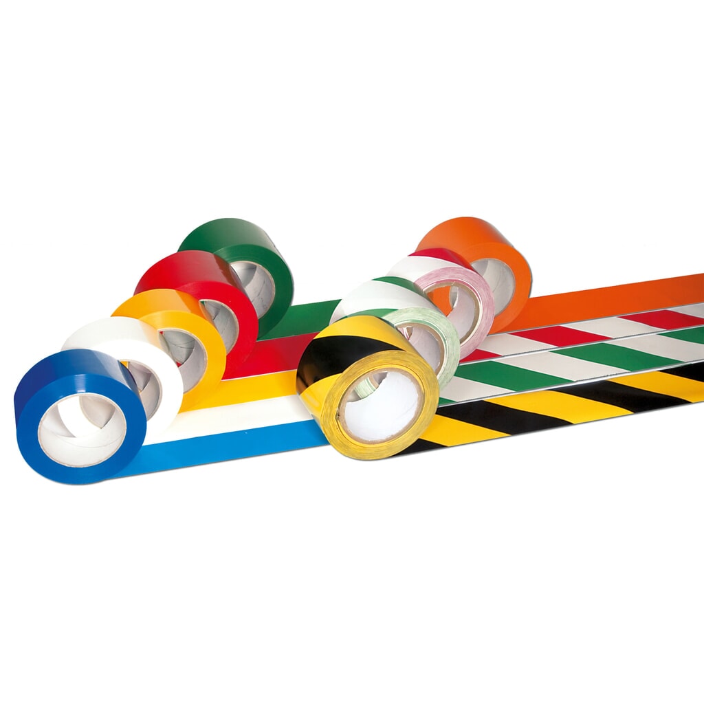 Zdjęcie produktu nr 1: Taśma do znakowania podłoża PROline-tape, samoprzylepna, szerokość rolki 75 mm, żółta