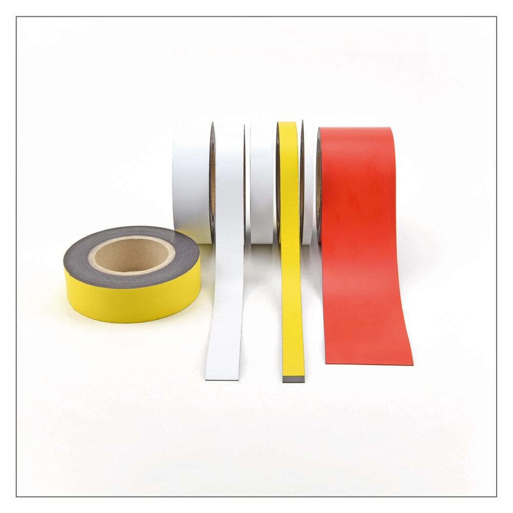 Zdjęcie produktu nr 4: Taśma magnetyczna do etykietowania, rolka, szer. 30 mm, żółta