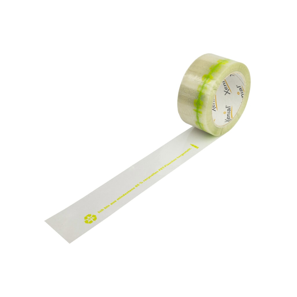Taśma recyklingowa PET Xenial®, 37 µ, szer. x dł. 50 mm x 100 mb, przezroczysta, 36 szt./opakowanie Zdjęcie produktu: Taśma recyklingowa PET Xenial®, 37 µ, szer. x dł. 50 mm x 100 mb, przezroczysta, 36 szt./opakowanie