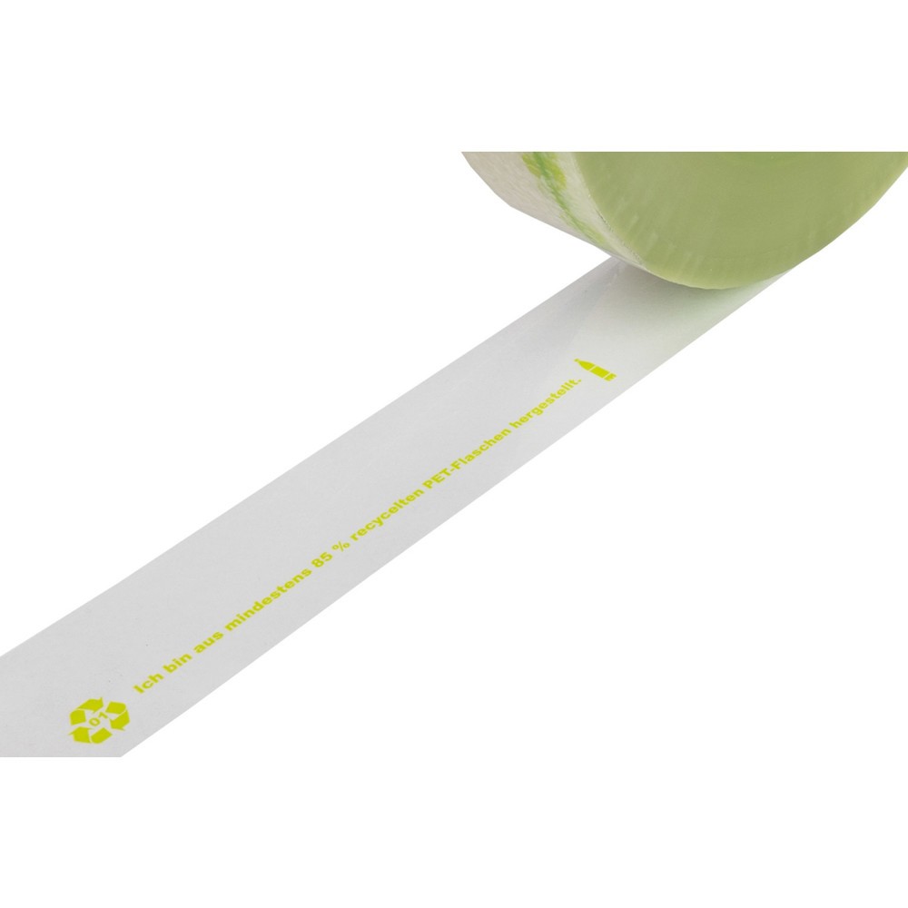 Zdjęcie produktu nr 2: Taśma recyklingowa PET Xenial®, 37 µ, szer. x dł. 75 mm x 100 mb, przezroczysta, 24 szt./opakowanie