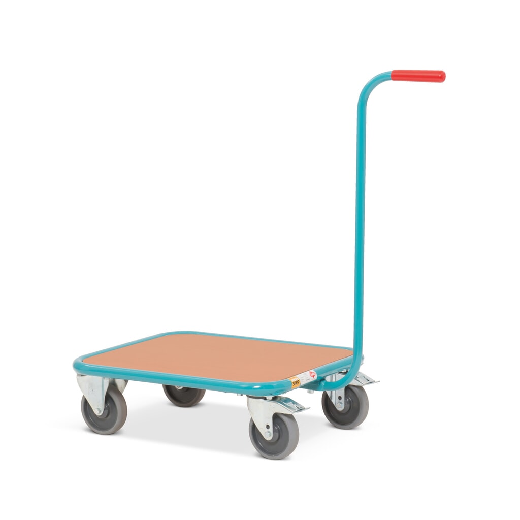 Wózek z uchwytem Ameise®, drewniana powierzchnia ładunkowa szer. x gł. 500 x 605 mm Zdjęcie produktu nr 3: Wózek z uchwytem Ameise®, drewniana powierzchnia ładunkowa szer. x gł. 500 x 605 mm