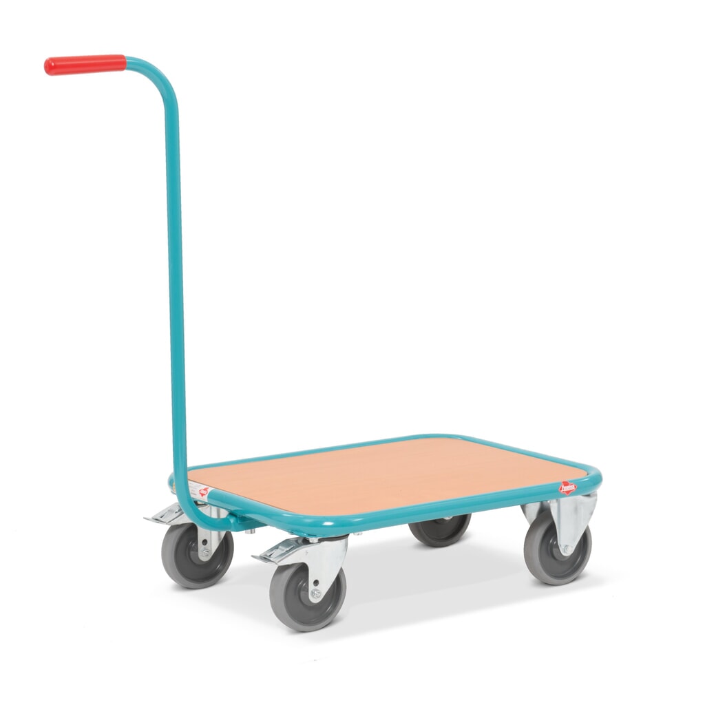 Wózek z uchwytem Ameise®, drewniana powierzchnia ładunkowa szer. x gł. 500 x 605 mm Zdjęcie produktu nr 4: Wózek z uchwytem Ameise®, drewniana powierzchnia ładunkowa szer. x gł. 500 x 605 mm