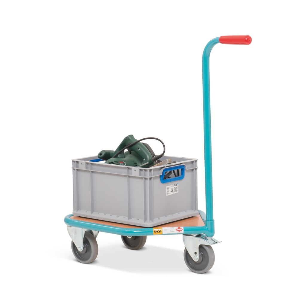 Wózek z uchwytem Ameise®, drewniana powierzchnia ładunkowa szer. x gł. 450 x 450 mm Zdjęcie produktu nr 5: Wózek z uchwytem Ameise®, drewniana powierzchnia ładunkowa szer. x gł. 450 x 450 mm