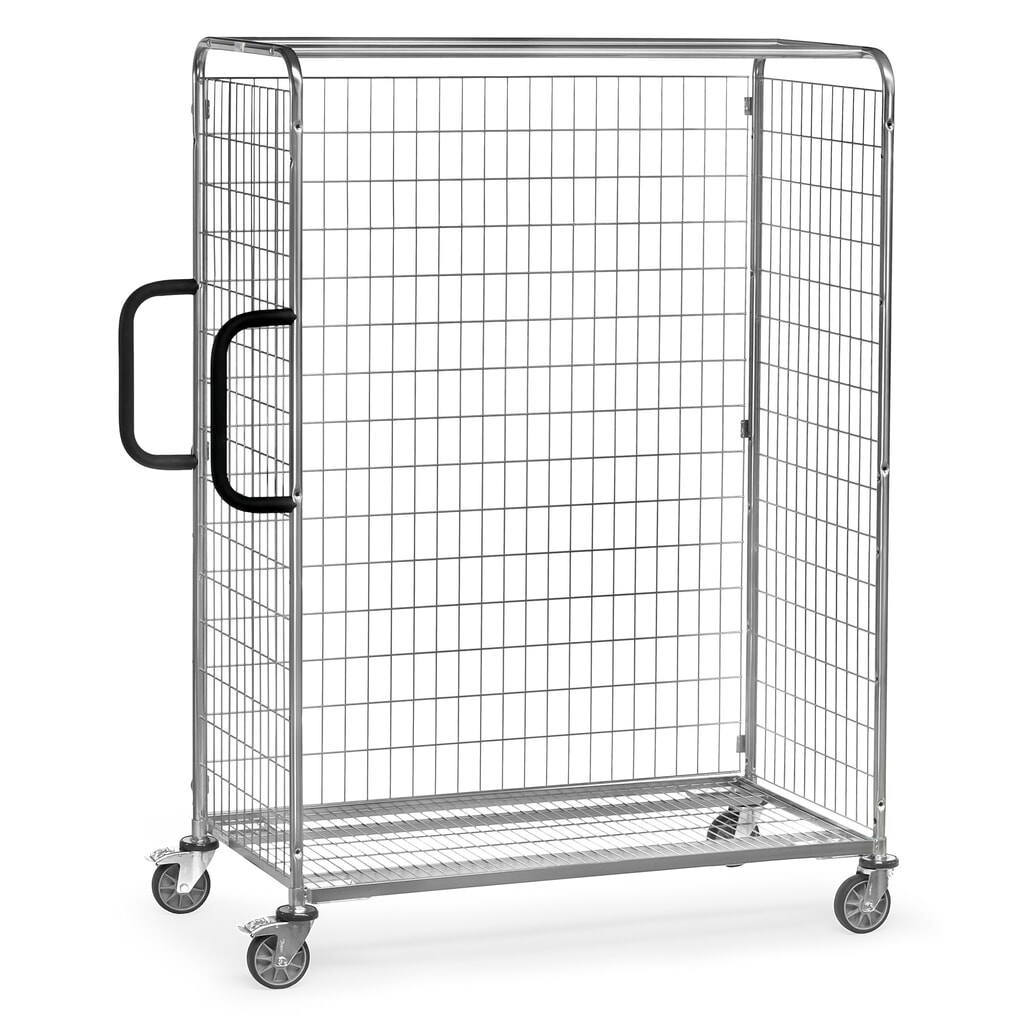 Tylna ścianka kratowa do wózka do kompletacji fetra®, wys. × szer. 1 225 × 650 mm Zdjęcie produktu: Tylna ścianka kratowa do wózka do kompletacji fetra®, wys. × szer. 1 225 × 650 mm