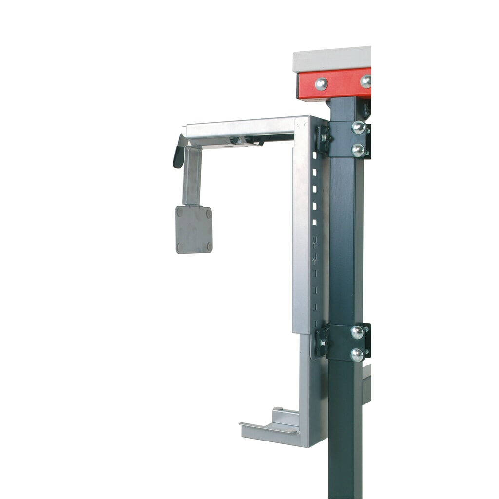 Rocholz uchwyt komputera do systemów stołu do pakowania, montowany uniwersalnie na nodze stołu, wymiary wewnętrzne wys. x szer. 307–531 x 78–220 mm Zdjęcie produktu: Rocholz uchwyt komputera do systemów stołu do pakowania, montowany uniwersalnie na nodze stołu, wymiary wewnętrzne wys. x szer. 307–531 x 78–220 mm