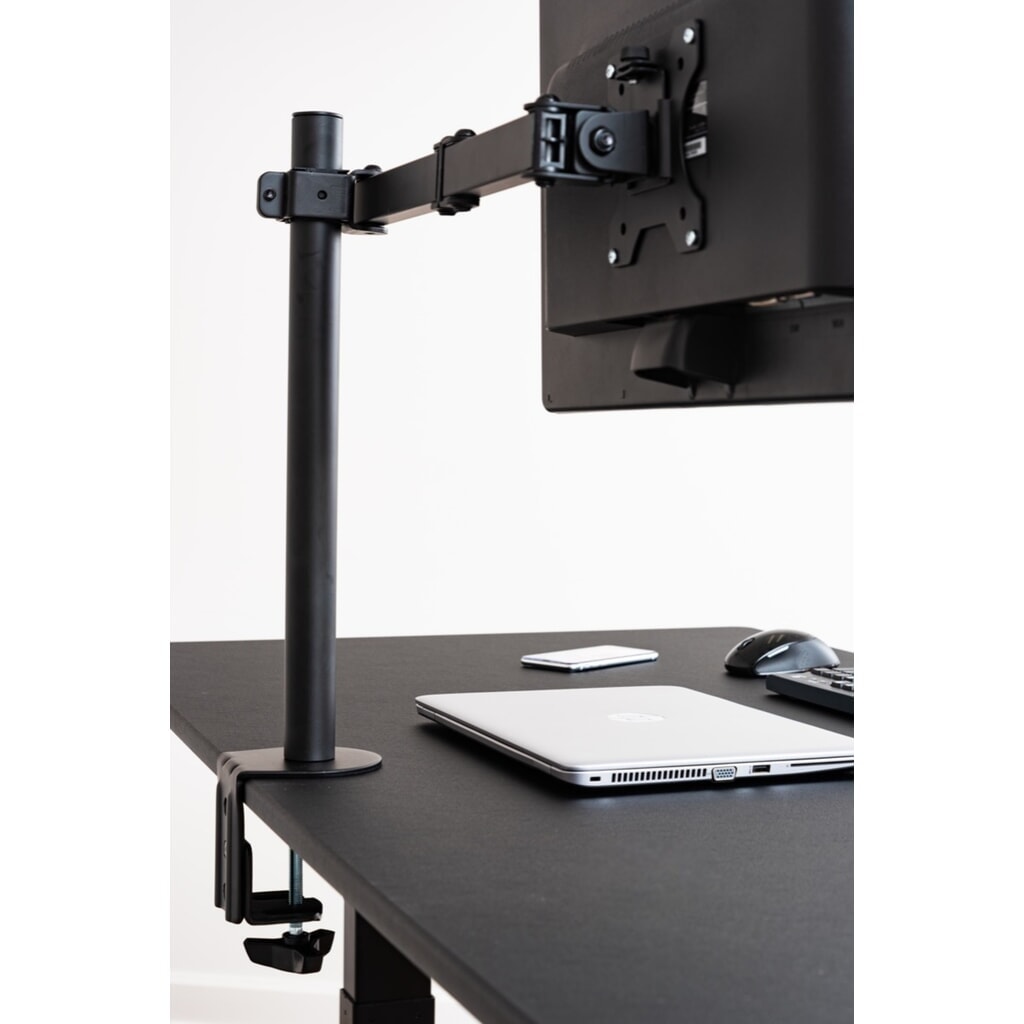 Zdjęcie produktu nr 2: Uchwyt monitora na 1 monitor, z funkcją pochylenia i obrotu, czarny