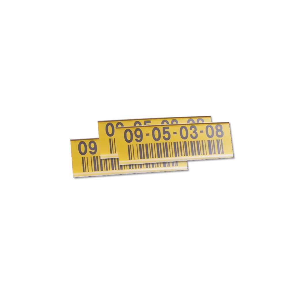 Uchwyt na etykiety, magnetyczny, wys. x szer. 33 x 100 mm, przezroczysty Zdjęcie produktu: Uchwyt na etykiety, magnetyczny, wys. x szer. 33 x 100 mm, przezroczysty
