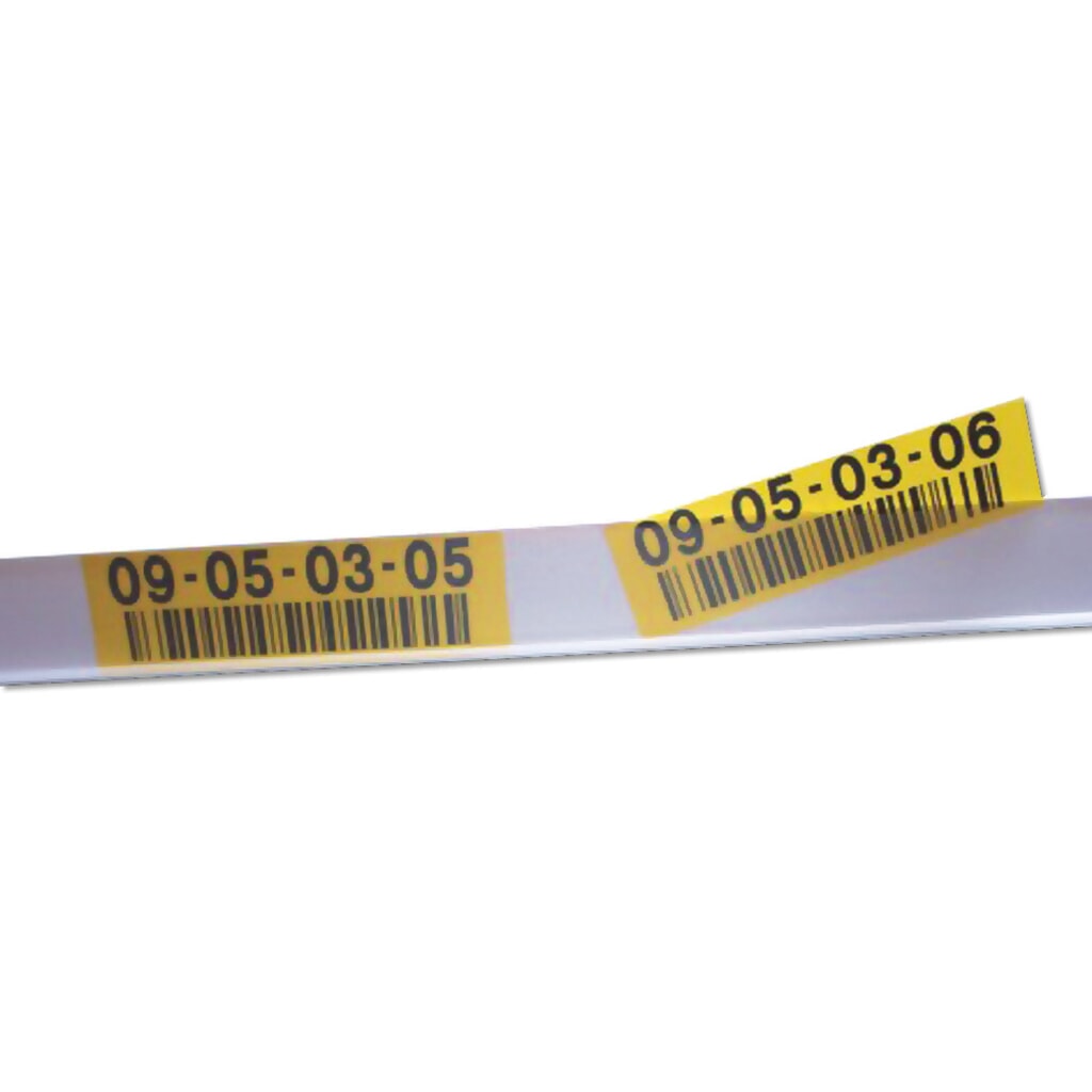 Zdjęcie produktu: Uchwyt na etykiety, samoprzylepny, wys. x szer. 33 x 100 mm, przezroczysty