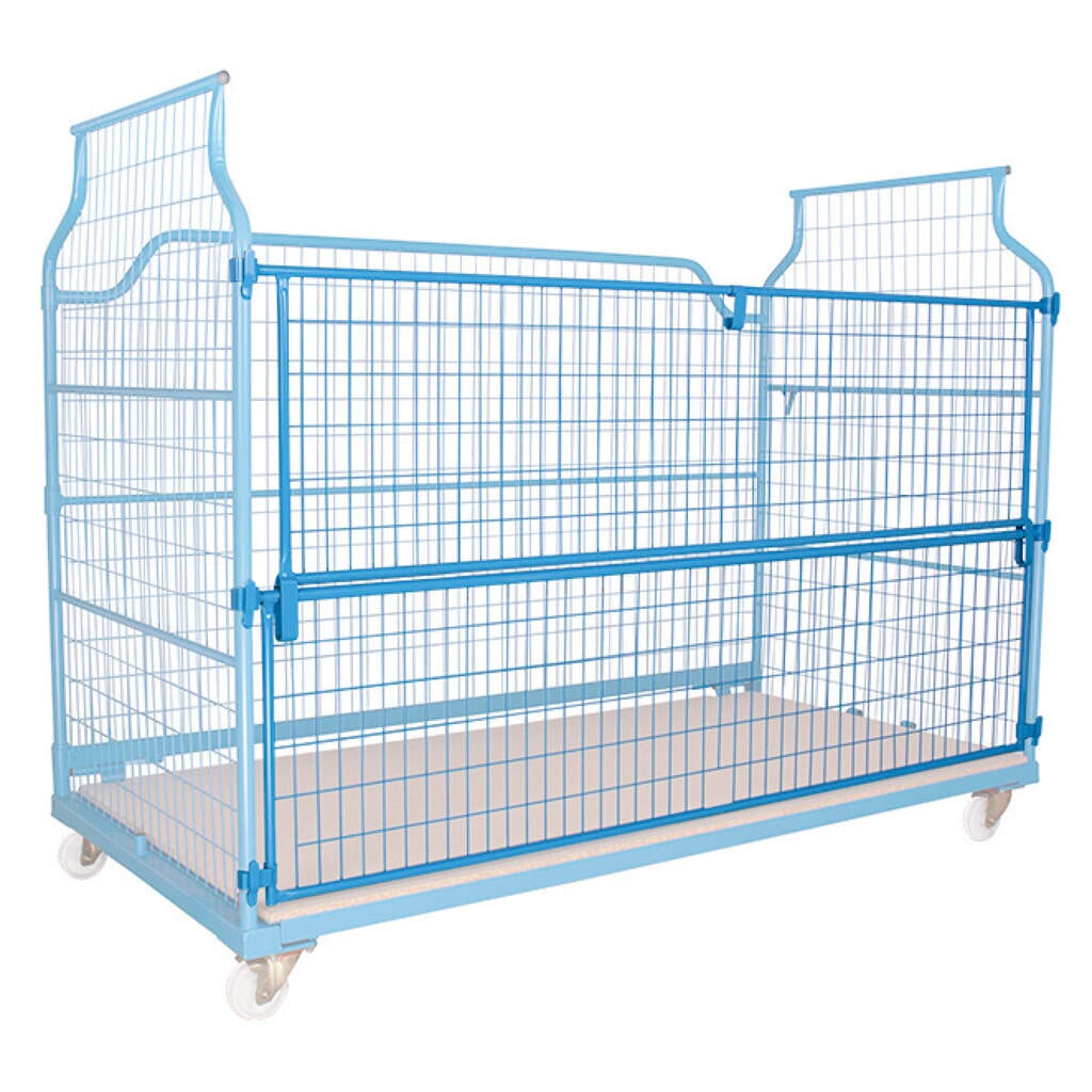 Uniwersalny Corlette® z rozdzieloną ściana przednia, wys. x szer. x gł. 1 850 x 1 200 x 1 150 mm Zdjęcie produktu nr 3: Uniwersalny Corlette® z rozdzieloną ściana przednia, wys. x szer. x gł. 1 850 x 1 200 x 1 150 mm