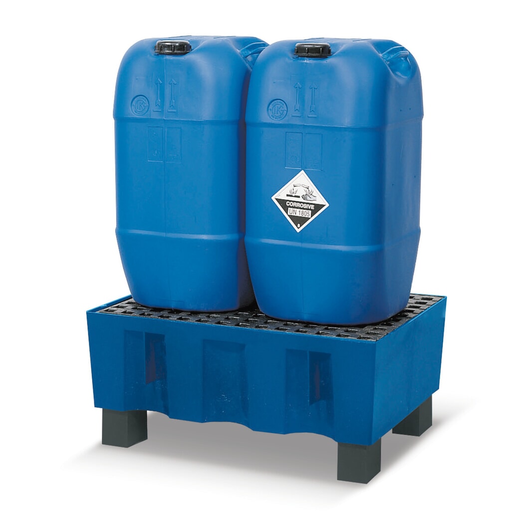 asecos® wanna ociekowa z PE do pojemników o pojemności 60 litrów, z nóżkami podstawy, wys. x szer. x gł. 330 x 725 x 525 mm, bez rusztu kratowego Zdjęcie produktu: asecos® wanna ociekowa z PE do pojemników o pojemności 60 litrów, z nóżkami podstawy, wys. x szer. x gł. 330 x 725 x 525 mm, bez rusztu kratowego