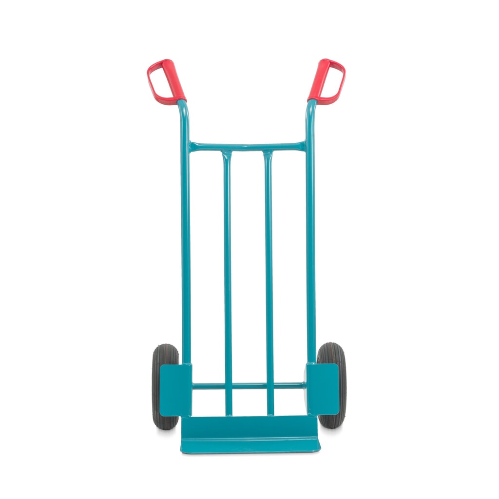 Zdjęcie produktu nr 2: Wózek z rury stalowej Ameise®, udźwig 250 kg, szufla szer. x gł. 400 x 150 mm, ogumienie pneumatyczne