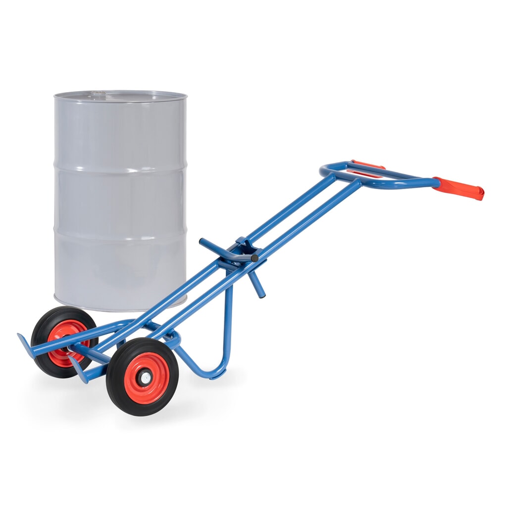 Wózek do beczek fetra®, udźwig 300 kg, bez koła podporowego, ogumienie z pełnej gumy Zdjęcie produktu nr 1: Wózek do beczek fetra®, udźwig 300 kg, bez koła podporowego, ogumienie z pełnej gumy