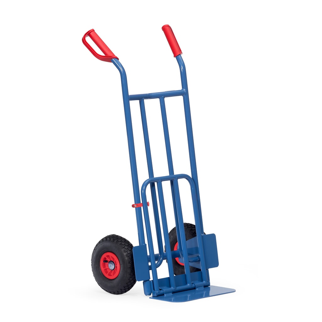 Wózek do paczek fetra®, z szuflą składaną, udźwig 250 kg, szufla szer. × gł. 400 × 150 mm, ogumienie pneumatyczne Zdjęcie produktu nr 3: Wózek do paczek fetra®, z szuflą składaną, udźwig 250 kg, szufla szer. × gł. 400 × 150 mm, ogumienie pneumatyczne