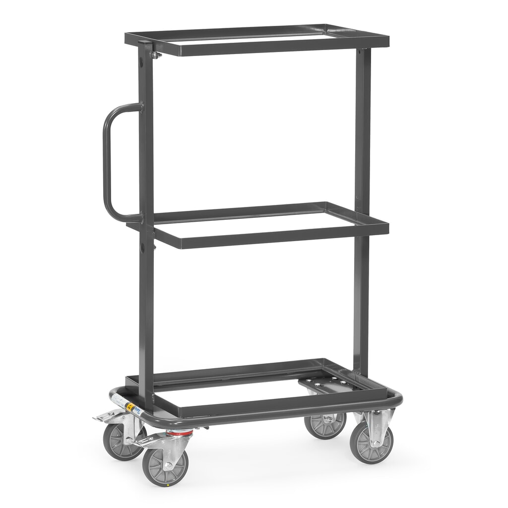 Wózek dostawiany ESD fetra®, udźwig 200 kg, 3 powierzchnie ładunkowe o wymiarach 405 x 605 mm, bez półek Zdjęcie produktu: Wózek dostawiany ESD fetra®, udźwig 200 kg, 3 powierzchnie ładunkowe o wymiarach 405 x 605 mm, bez półek