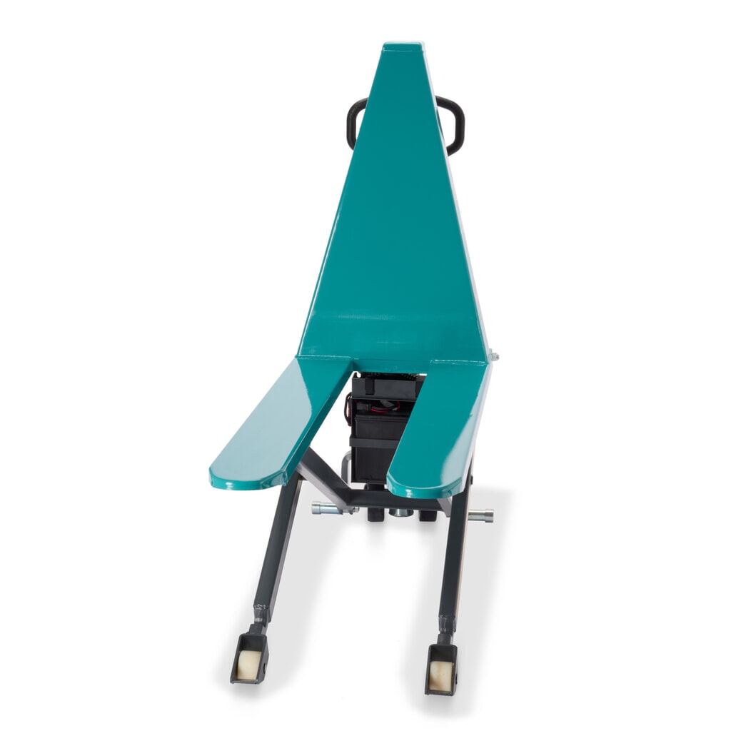 Wózek paletowy z podnośnikiem nożycowym Ameise® PTM 1.0 elektrohydrauliczny, udźwig 1000 kg, długość wideł 1150 mm, poliuretan/nylon Zdjęcie produktu nr 17: Wózek paletowy z podnośnikiem nożycowym Ameise® PTM 1.0 elektrohydrauliczny, udźwig 1000 kg, długość wideł 1150 mm, poliuretan/nylon